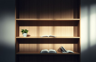 Empty Bookshelf Wallpaper