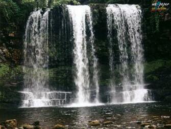 Waterfalls Wallpaper Desktop Themes And Screensavers Mountains