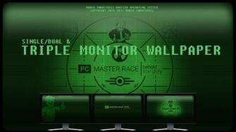 Fallout Single Dual Triple Monitor Wallpaper By Foxgguy2001 On