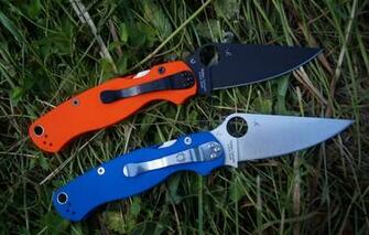 Wallpaper Spyderco M390 Cts Xhp Paramilitary Image For