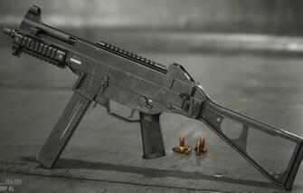 Wallpaper Rendering Weapons Gun Weapon Render Smg Ump