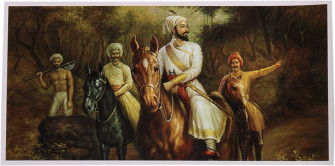 Shivaji Maharaj Painting Wallpaper