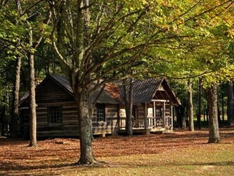 Log Cabin Wallpaper Background HD