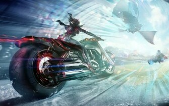 Bike Girl Wallpaper HD