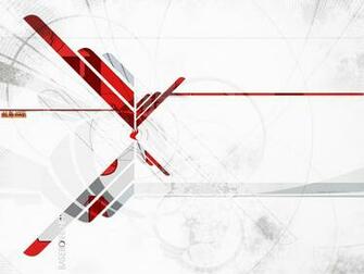 Red Black White Abstract Wallpaper