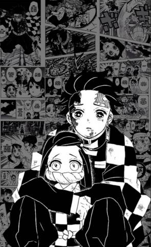 Kny Tanjiro And Nezuko Manga Wallpaper By Nenexhanako