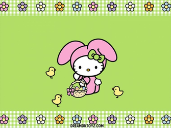 Gifs Photographs Hello Kitty Easter Background And Wallpaper
