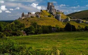 Scenic Background Picture Castle Wallpaper Albums Corfe Desktop