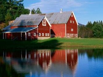 Barns At Sunset Vermont Wallpaper Twin