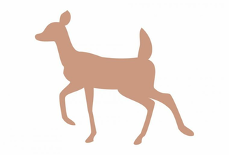 Doe And Fawn Silhouette Transparent Background