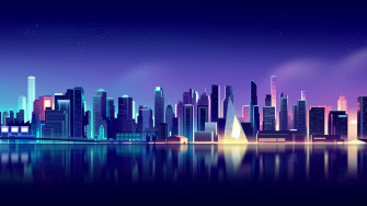 Neon City Wallpaper 4k Pc