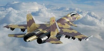 Su Fighter Jets Airplane Military Wallpaper Background