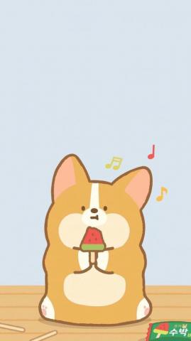 Cartoon Corgi Wallpaper Top Background