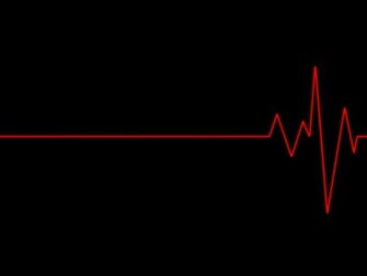 Wallpaper Heart Beat Red And Black