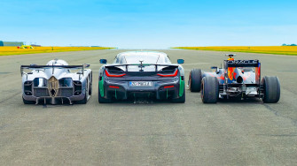 Rimac Nevera And Mcmurtry Spierling Show A Red Bull F1 Car What S