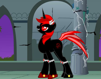 Crimson Omen Pony By Macgrubor