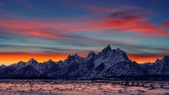Wallpaper Landscape Cool Mountain Range
