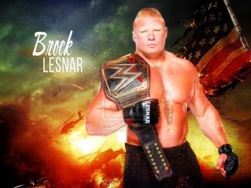 Brock Lesnar Wwe World Champion Wallpaper By