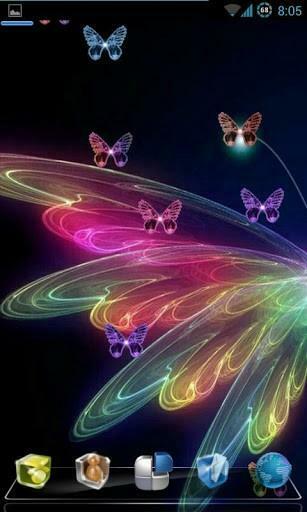 Butterfly Neon Live Wallpaper