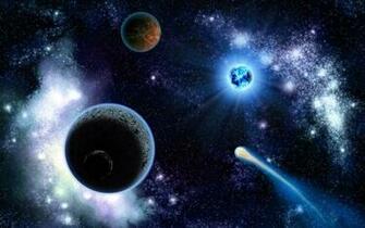 Space Planets And Comets Wallpaper