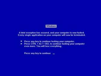 Blue Screen Of Death Wallpaper