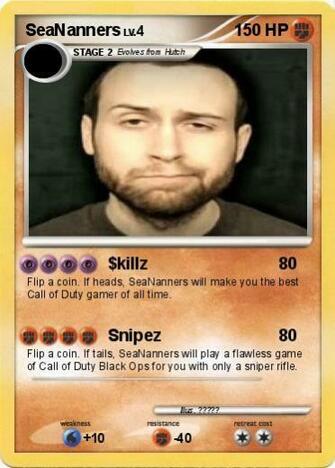 Pok Mon Seananners Killz My Pokemon Card