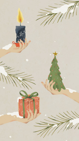 Christmas Wallpaper iPhone Aesthetic HD 4k Mobile Phone