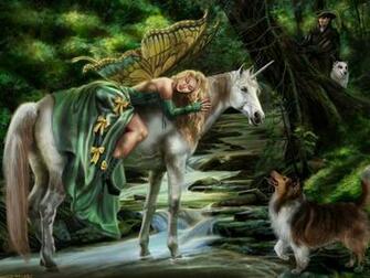 Fairy And The Unicorn Fairies Desktop Mobile Wallpaper