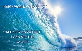 World Oceans Day Quote Labtop