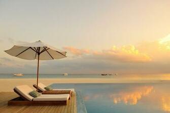 Wallpaper Of Deck Chairs Desktop Sun Umbrella Ocean For