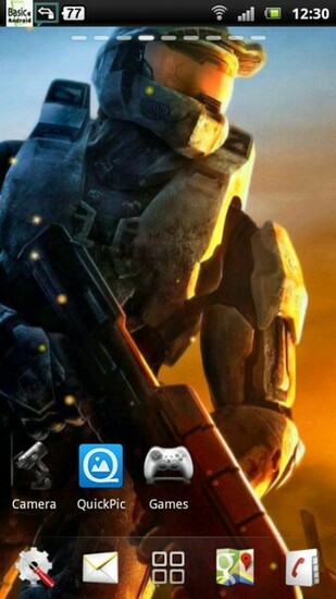 Halo Lwp Wallpaper Master Chief John Space Marine Machine Gun