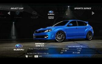 Sti Subaru Wallpaper Impreza Need For Speed