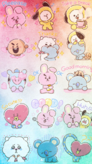 Bt21 iPhone Wallpaper By Sailortrekkie92
