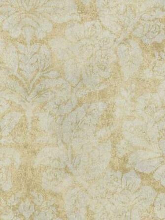 Metallic Gold Bohemian Damask Wallpaper