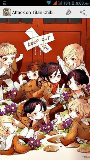 Bigger Attack On Titan Chibi For Android Screenshot