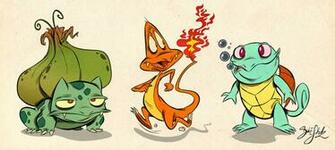 Pokemon Starter 1st Gen By Themrock