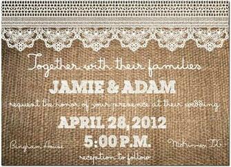 Burlap And Lace Background Image Cake Ideas