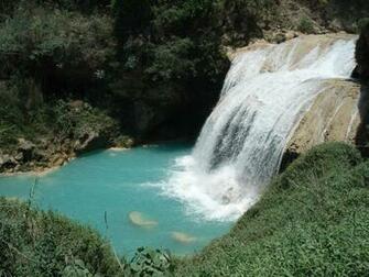 Waterfall In Mexico Desktop And Mobile Wallpaper Wallippo