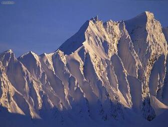 Nature Alpenglow On Peak Chugach Mountains Alaska Picture Nr