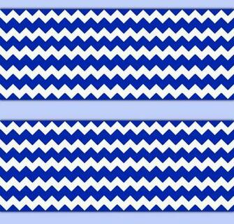Royal Blue Chevron Nautical Wallpaper Border Wall Decals Baby Nursery