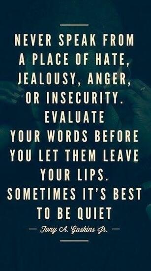 Being Silent Sometimes Is The Best Possible Solution To A