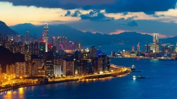Hong Kong World Architecture Cities Buildings Skyscrapers Night