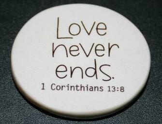 Love Never Ends Badge Wallpaper Christian And Background