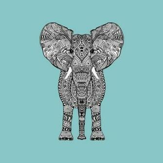 Aztec Pattern Elephant For