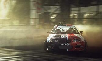 Wallpaper Car Bmw M3 Track Drift Dust Race