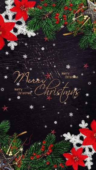 Cool Christmas HD Wallpaper For iPhone Merry