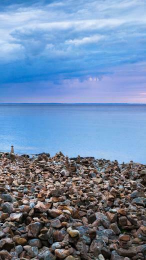 Beach Rocks Beautiful Sea Android Wallpaper