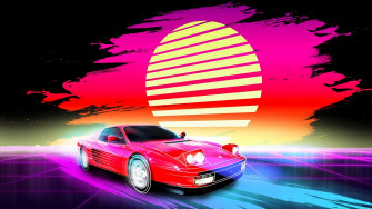 Wallpaper 4k Car Retro Artwork