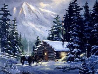 Log Cabin In The Mountains Wallpaper At Wallpaperbro