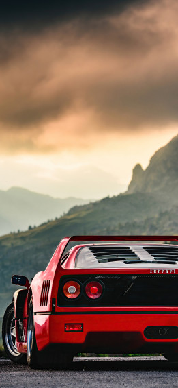 Red Ferrari F40 iPhone Xs X HD 4k Wallpaper